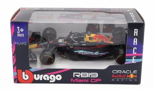 143 F1 RB19 Oracle Miami Racing Max Verstappen #1 | Racing Car | Halabh.com