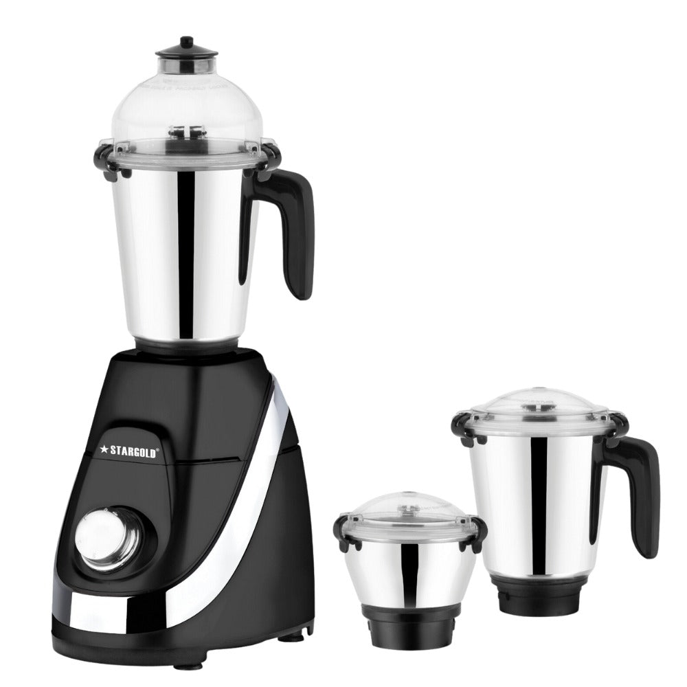 STARGOLD Mixer Grinder 3 In 1 Stainless Steel 3 Jar Body Blender 850W Powerful Motor Juicer Grinder - SG-1384
