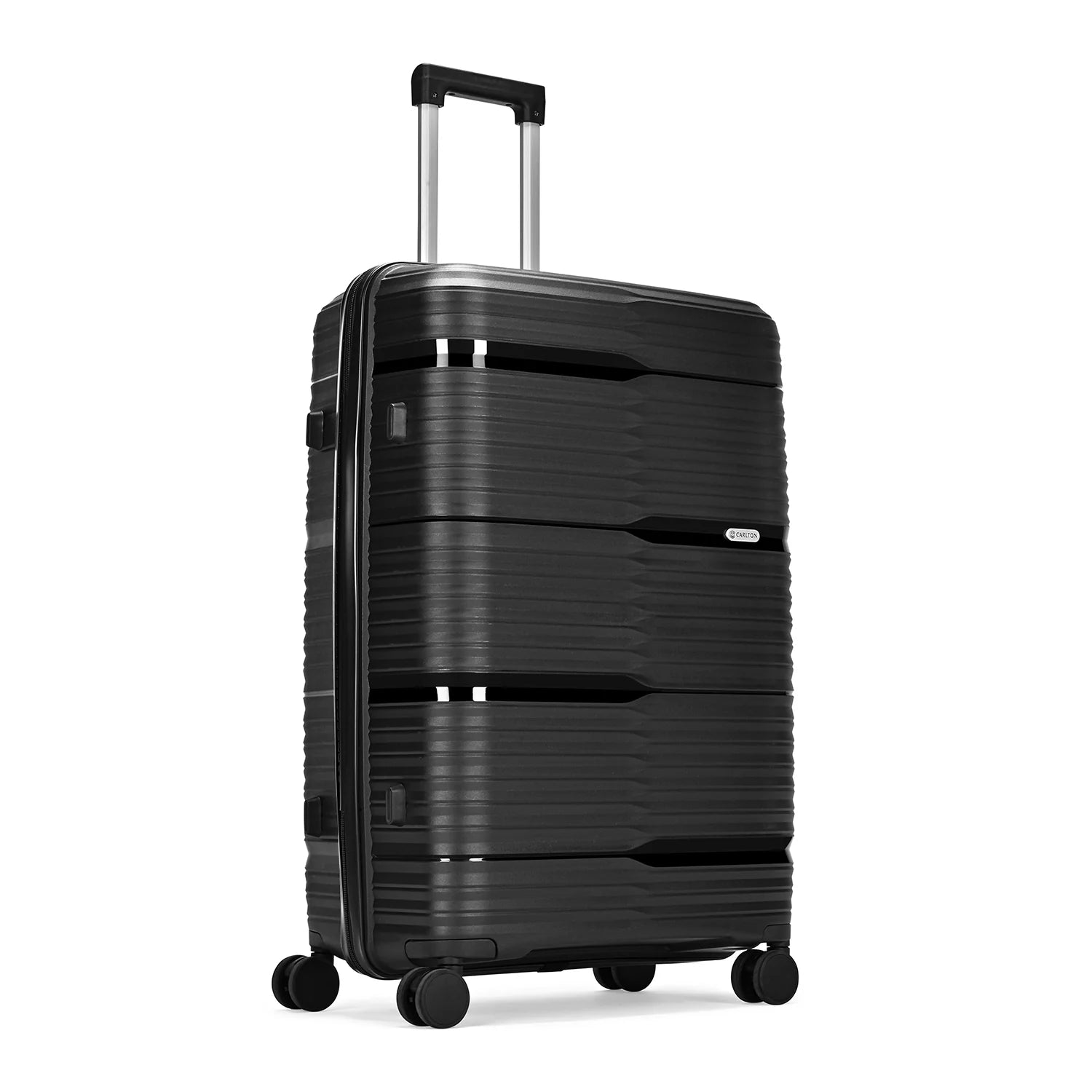 Carlton Alton 76cm 8 Wheel Hard Top Trolley-Black, ALTON76BK
