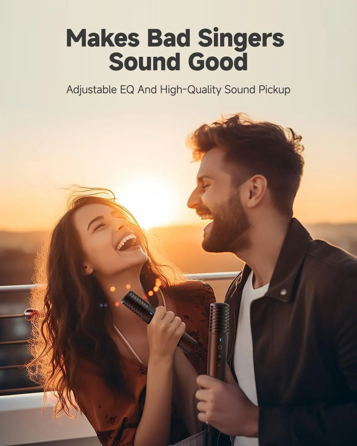 Ikarao Karaoke Machine for Adults, with Lyrics Display, 64GB Karaoke Tablet, 2 Wireless Microphone, IK-BREAKX2