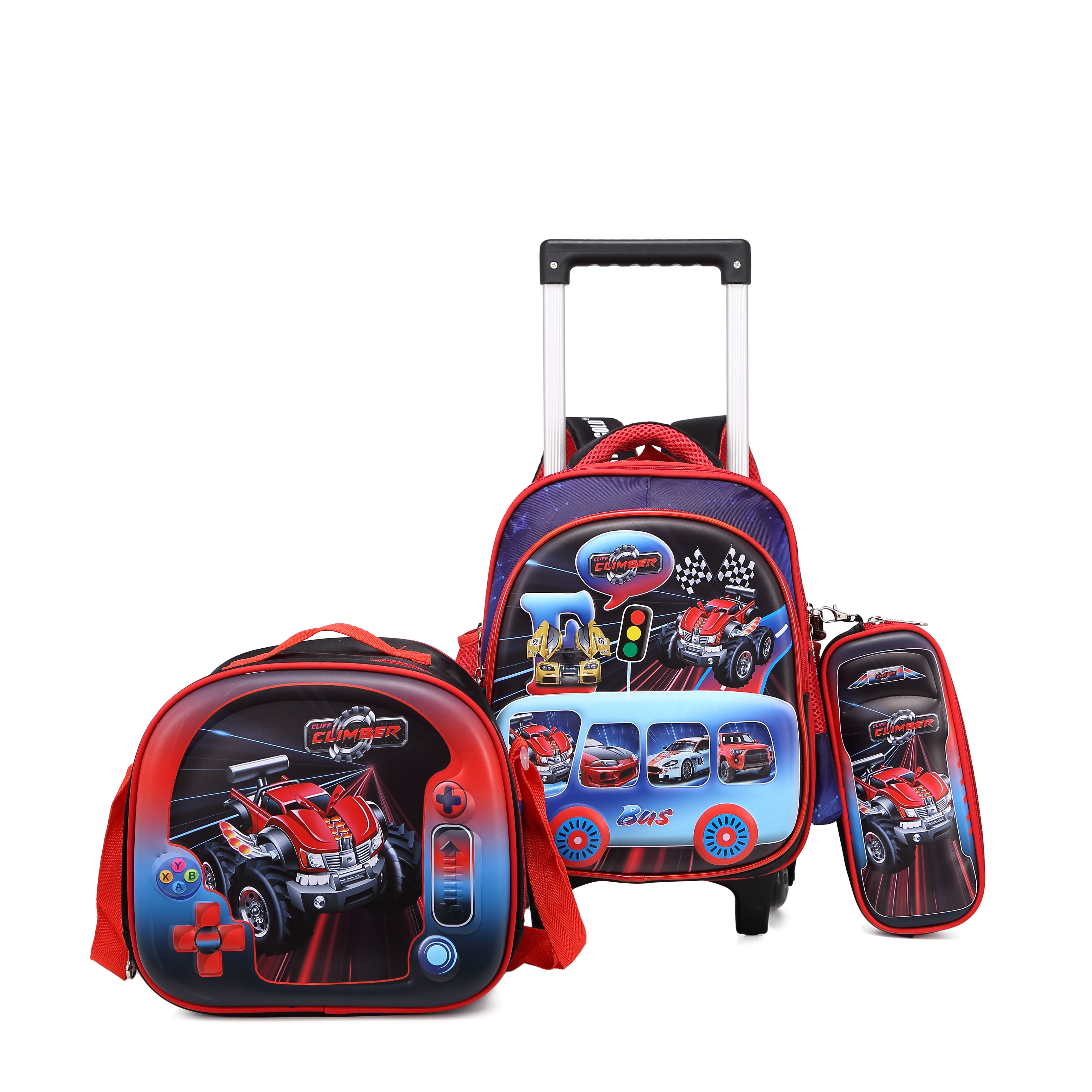Stargold 12-Inch 3 Pcs Set Baby Backpack With Trolley