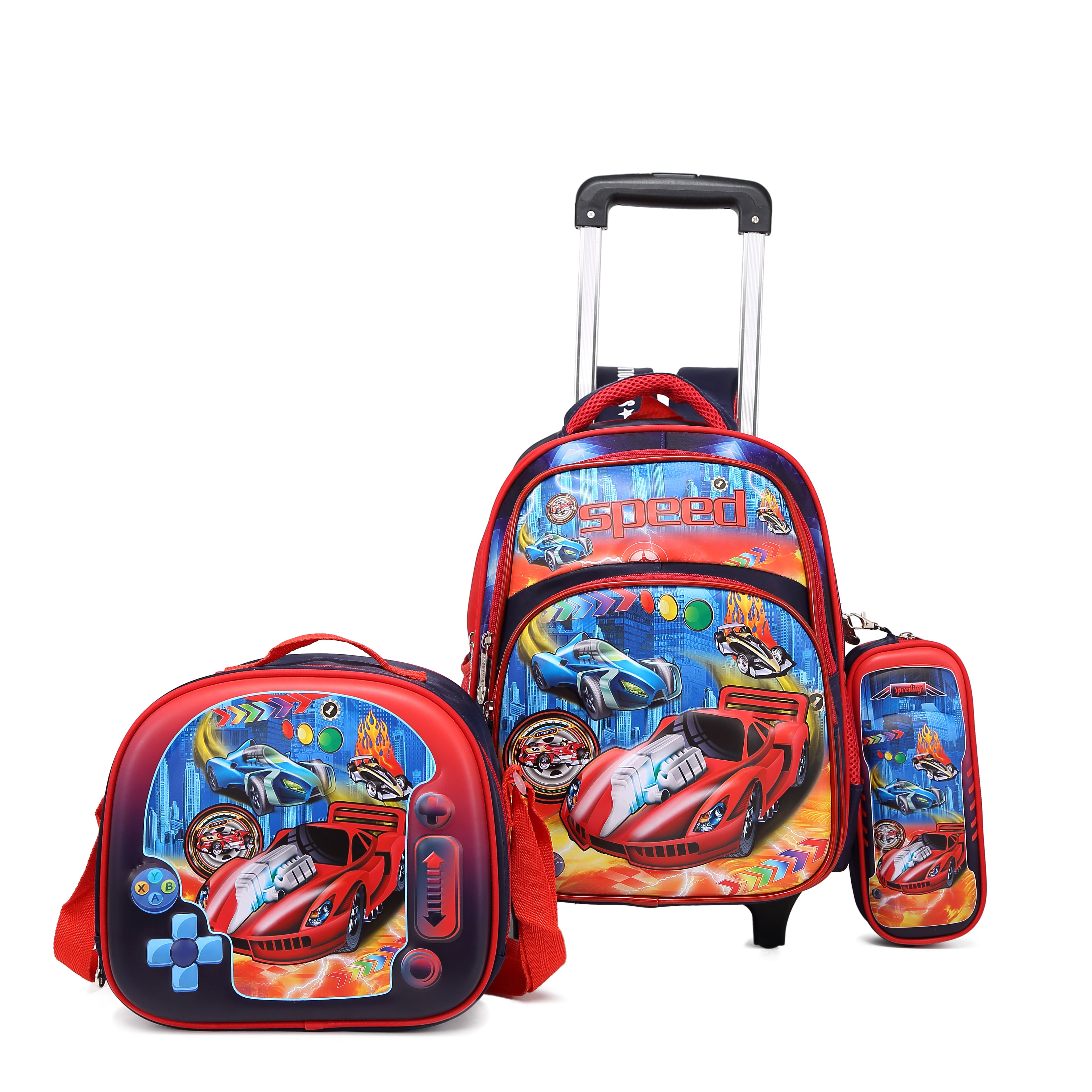 Stargold 14-Inch 3 Pcs Set Baby Backpack With Trolley