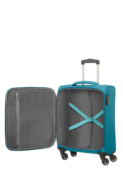 American Tourister Holiday Spinner | Color Teal | Trolley Bag | Luggage Travel Bag | Bag and Sleeves in Bahrain | Halabh