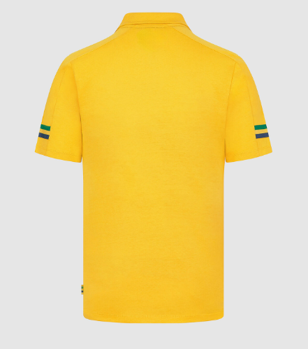 Ayrton Senna AS FW Men's Stripe Polo 24