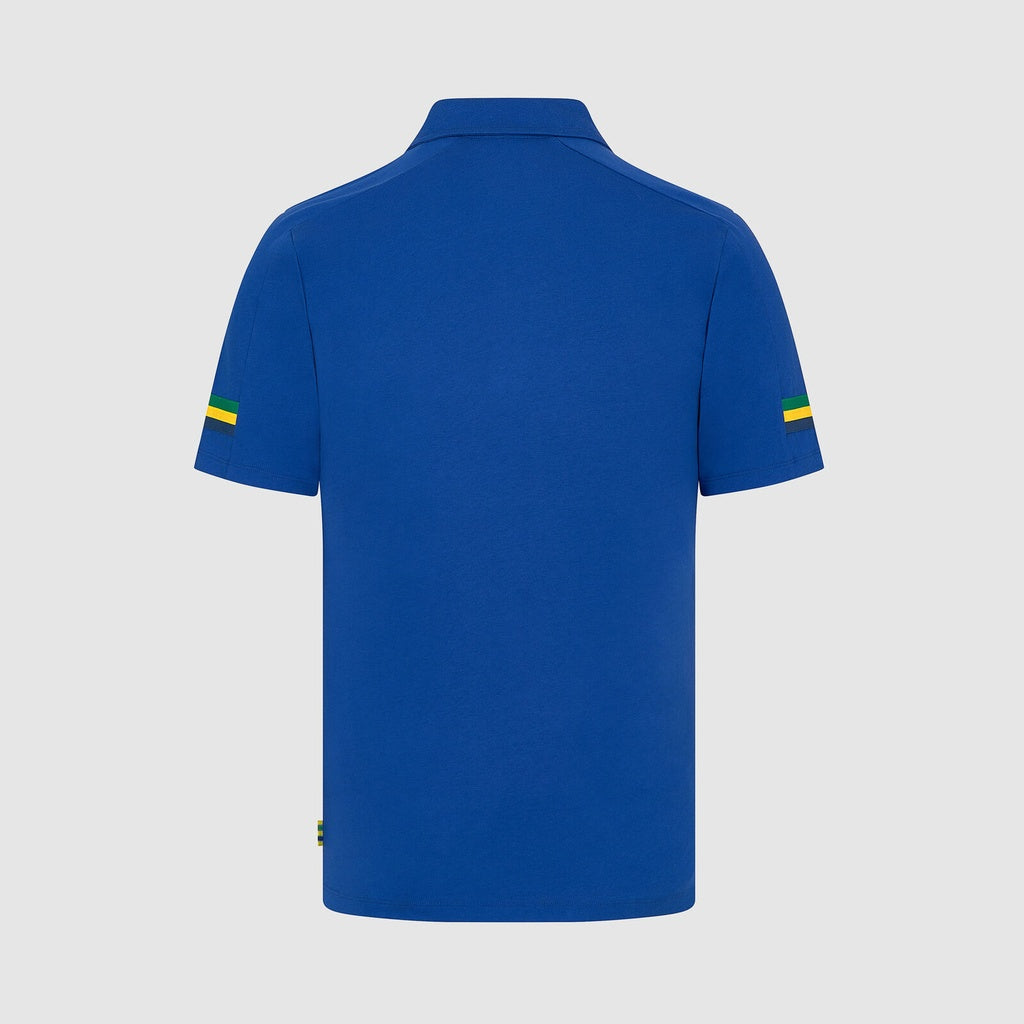 Ayrton Senna AS FW Men's Stripe Polo 24