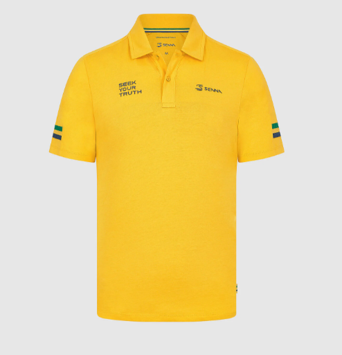 Ayrton Senna AS FW Men's Stripe Polo 24