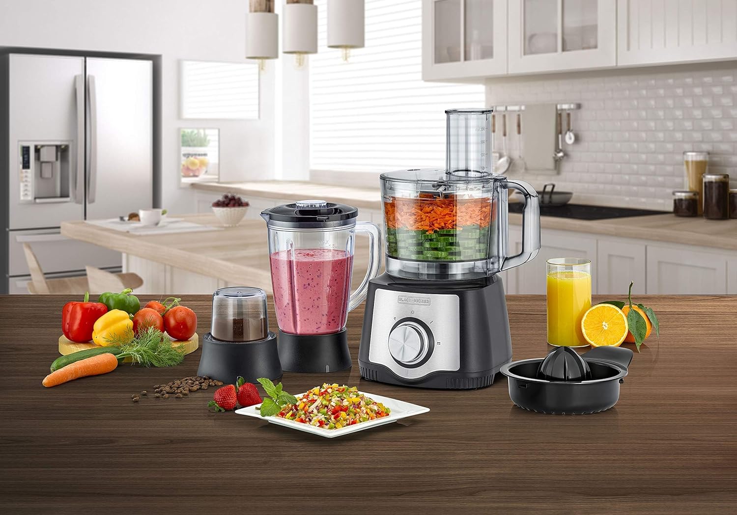 Black & Decker 6-in-1 Food Processor 29 Function 600W | Kitchen Appliances | Halabh.com