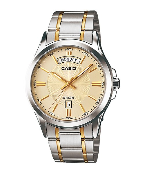 Casio two tone sales watch