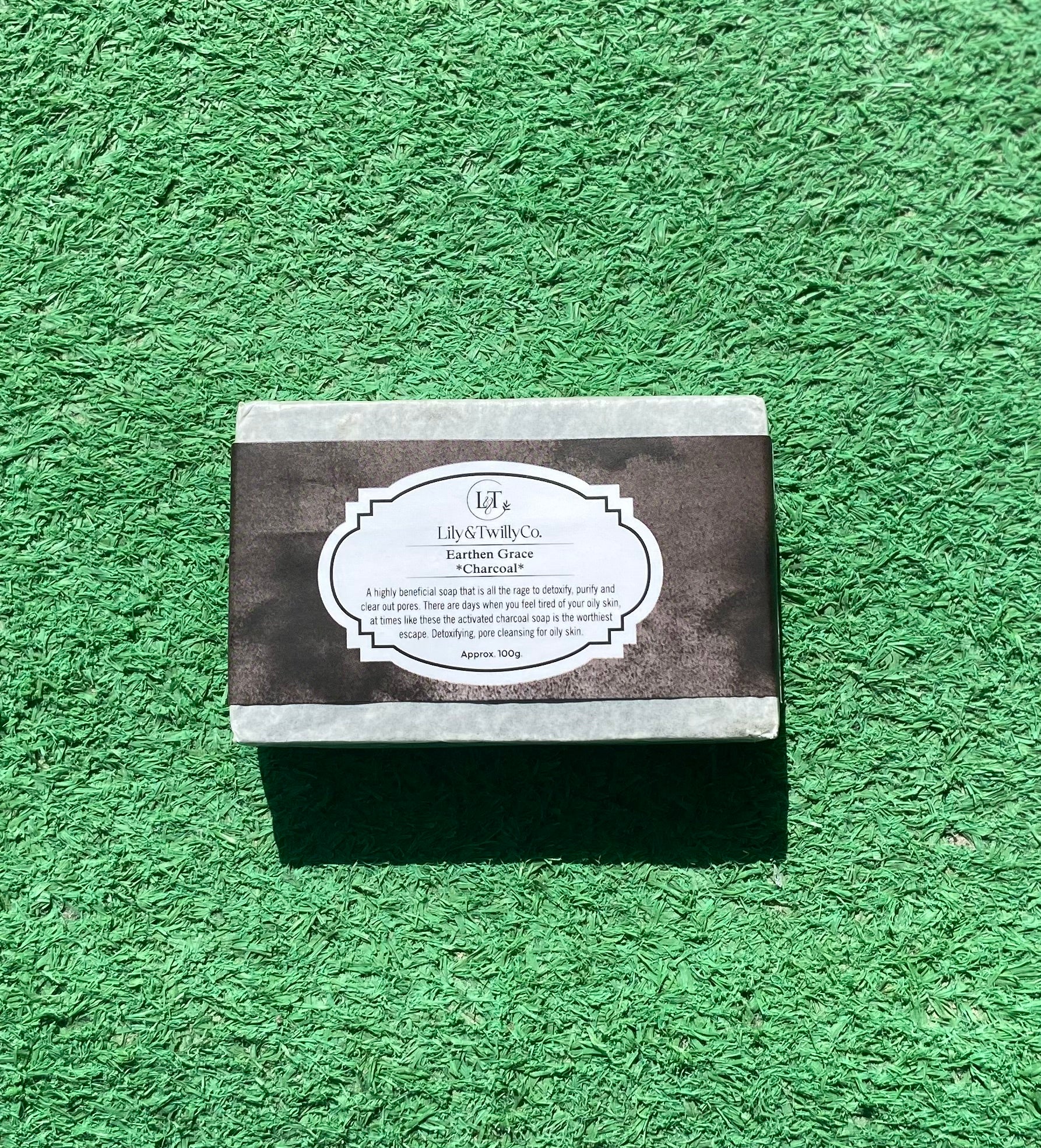 Shop Lily & Twilly Earthen Grace Charcoal Soap | Best Charcoal | Halabh