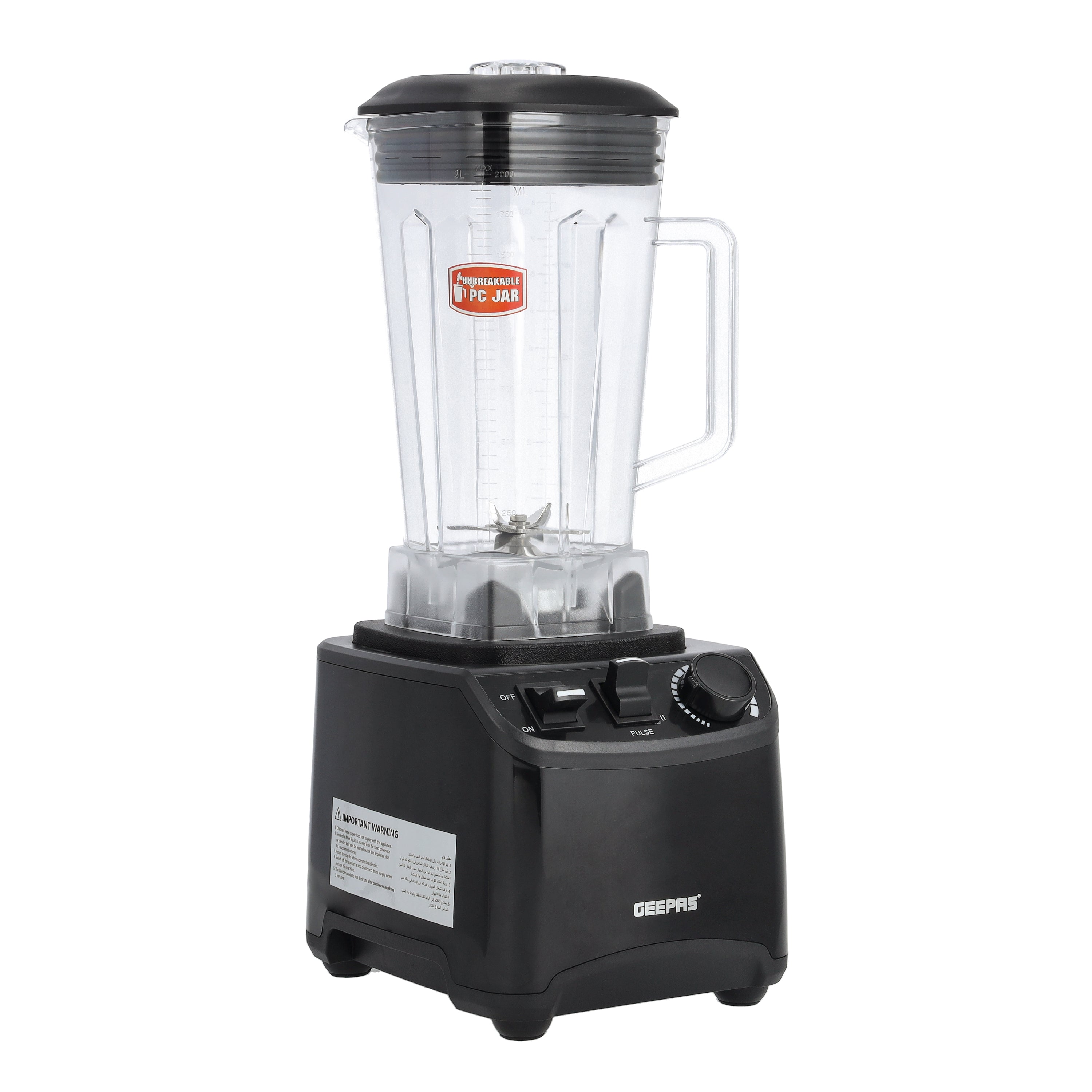 Geepas Single High Speed Blender 1x4 400W | Kitchen Appliances | Halabh.com