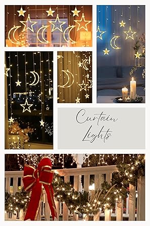 LED Curtain Decoration le Star Moon USB Light Window Lights | Best Decoration Light in Bahrain | Halabh.com