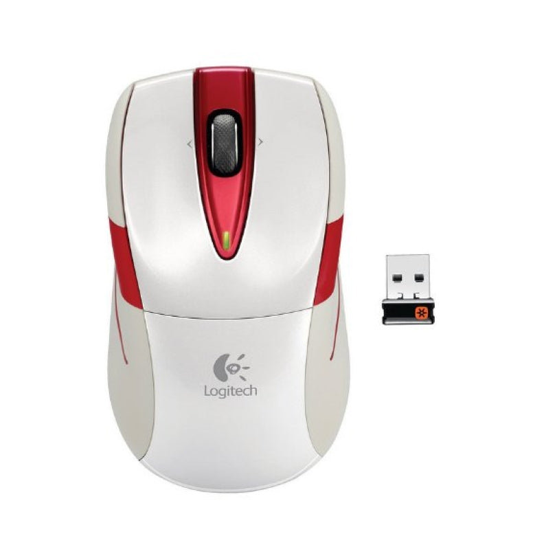 Logitech M525 Wireless Optical Mouse | Color Red & White | Best Computer Accessories in Bahrain | Halabh