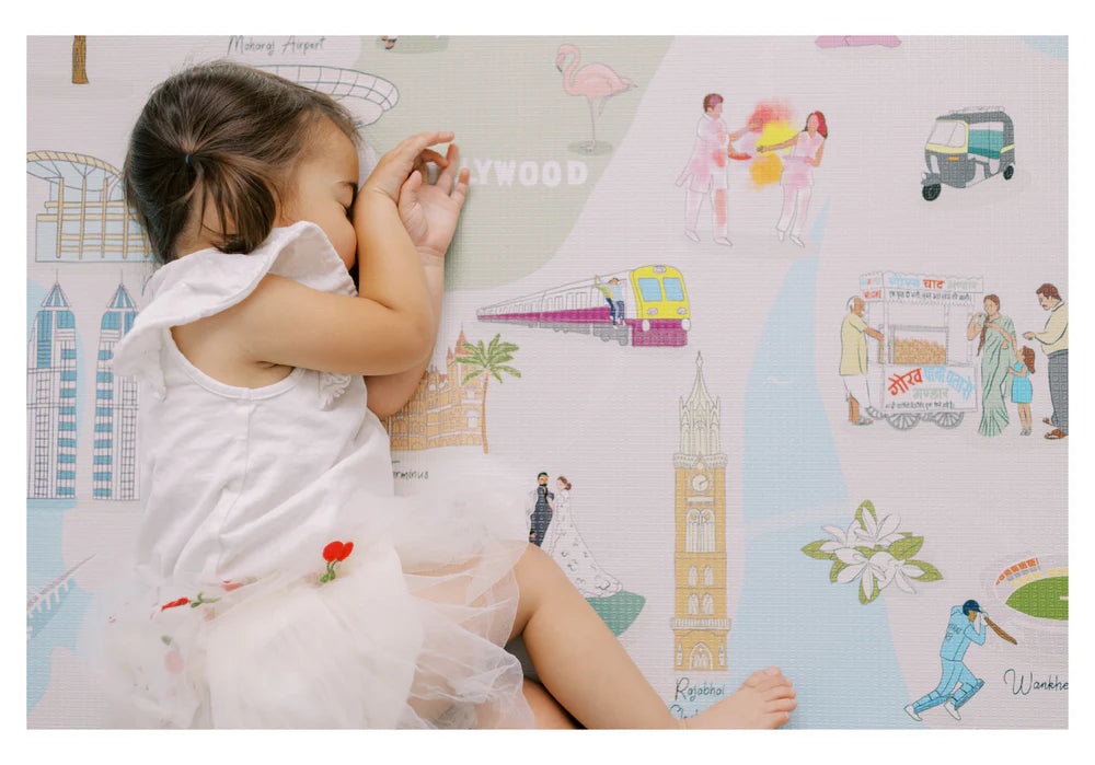Mumbai City Reversible Playmat | Best Baby Ply Mats in Bahrain | Halabh.com