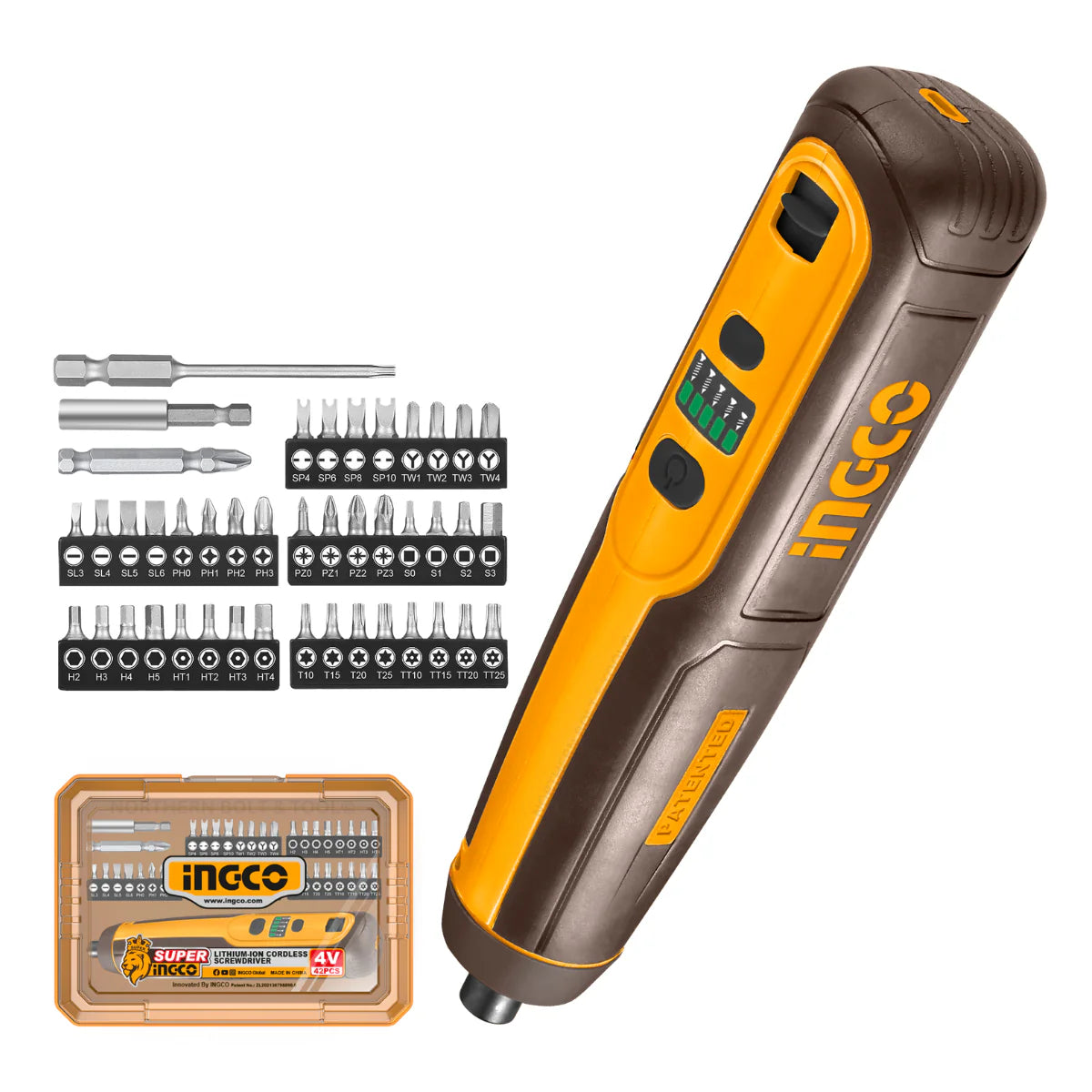 Ingco Lithium-Ion Cordless Screwdriver – CSDLI04062