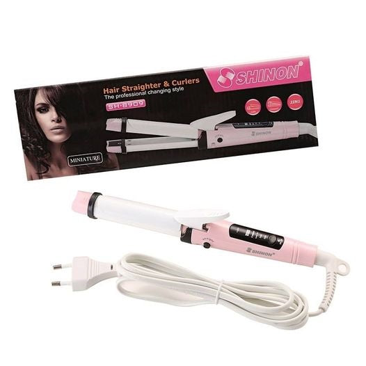 Shinon 2-in-1 Hair Straightener Light Pink in Bahrain | Halabh