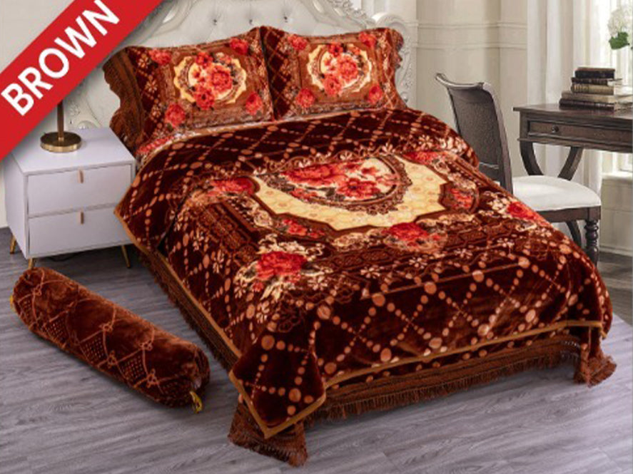 Stargold 2-Ply Blanket Set 5pcs | Bedroom Linen | Home Appliances | Halabh.com