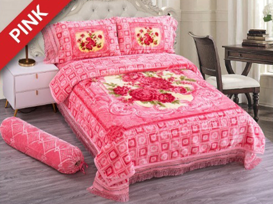 Stargold 2-Ply Blanket Set 5pcs | Bedroom Linen | Home Appliances | Halabh.com