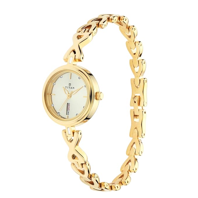 Titan Analog Champagne Dial Women's Watch | Best Smart Watches in Bahrain | Watches & Accessories | Halabh.com