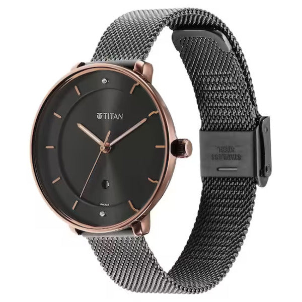 Titan Noir Dial Metal Strap for Women's Watch | Best Women's Watches in Bahrain | Watches & Accessories | Halabh.com