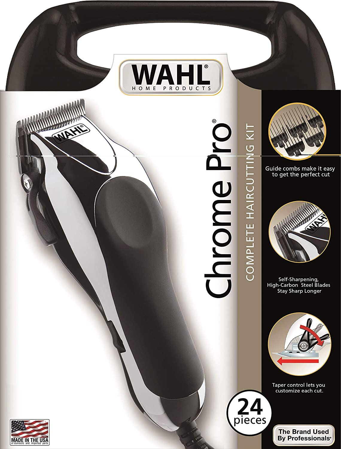 Wahl Grooming Kit | Hair Clipper and Trimmer | For Men | Color Black and Silver | Beauty and Personal Care Accessories in Bahrain | Halabh