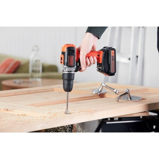 Black+Decker 18V Lithium-Ion Drill Driver Combi Hammer - BCD003C2KGB