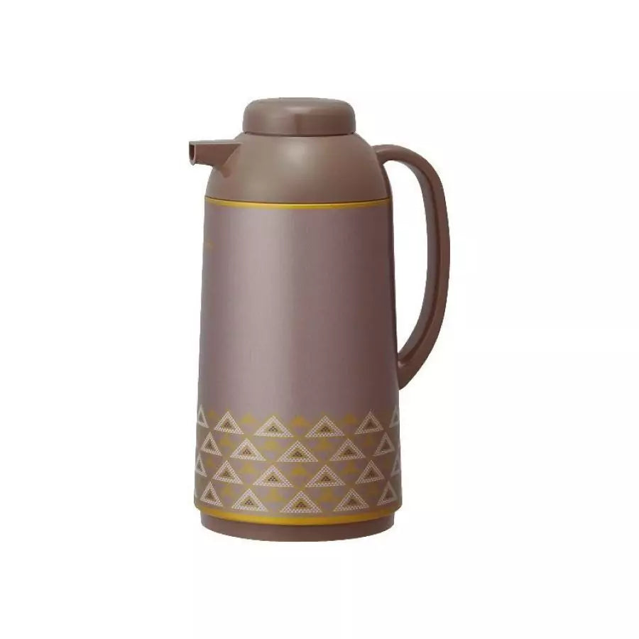 Zojirushi Flask Glass Lined Vacuum Insulated Gold Brown 1.55L - AGYE16-TZ - Halabh