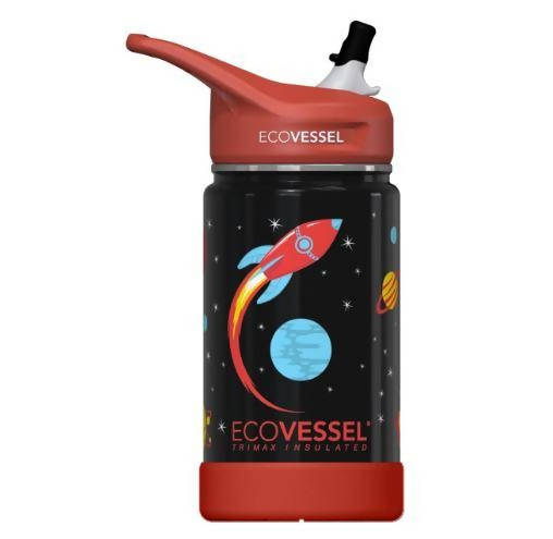 Ecovessel Insulated Stainless Steel Kids Straw Water Bottle