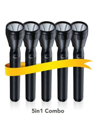 Sanford Rechargeable Led Search Light Combo 5 In 1 Black