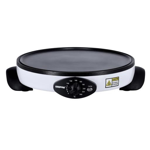 Geepas Crepe Maker 13 Die Cast Aluminum Baking Plate