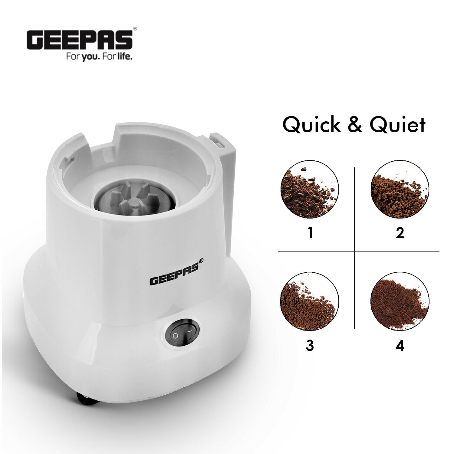 Shop Geepas Electric Grinder Coffee| Electric Machine | Halabh