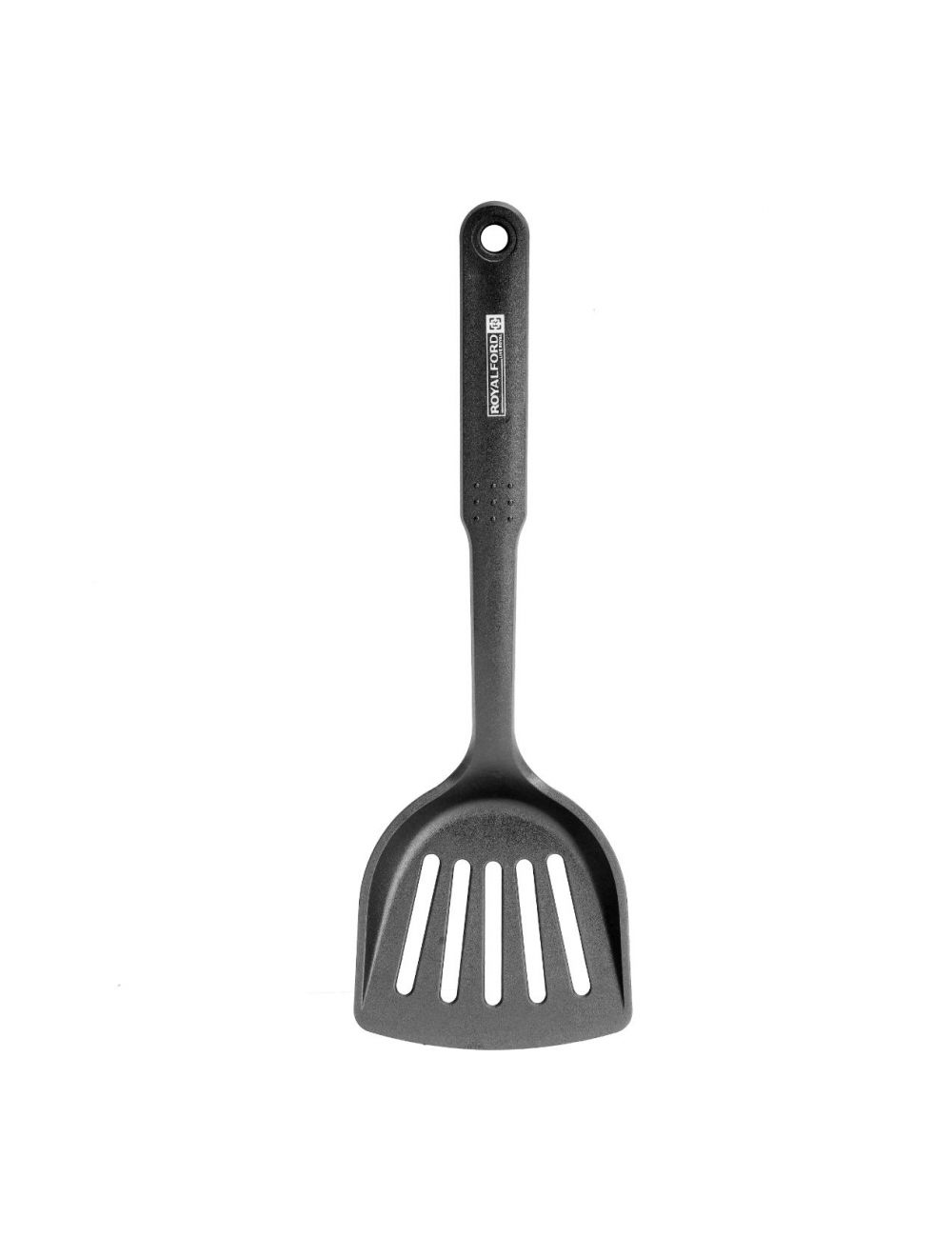 Royalford Nylon Slotted Spatula Black