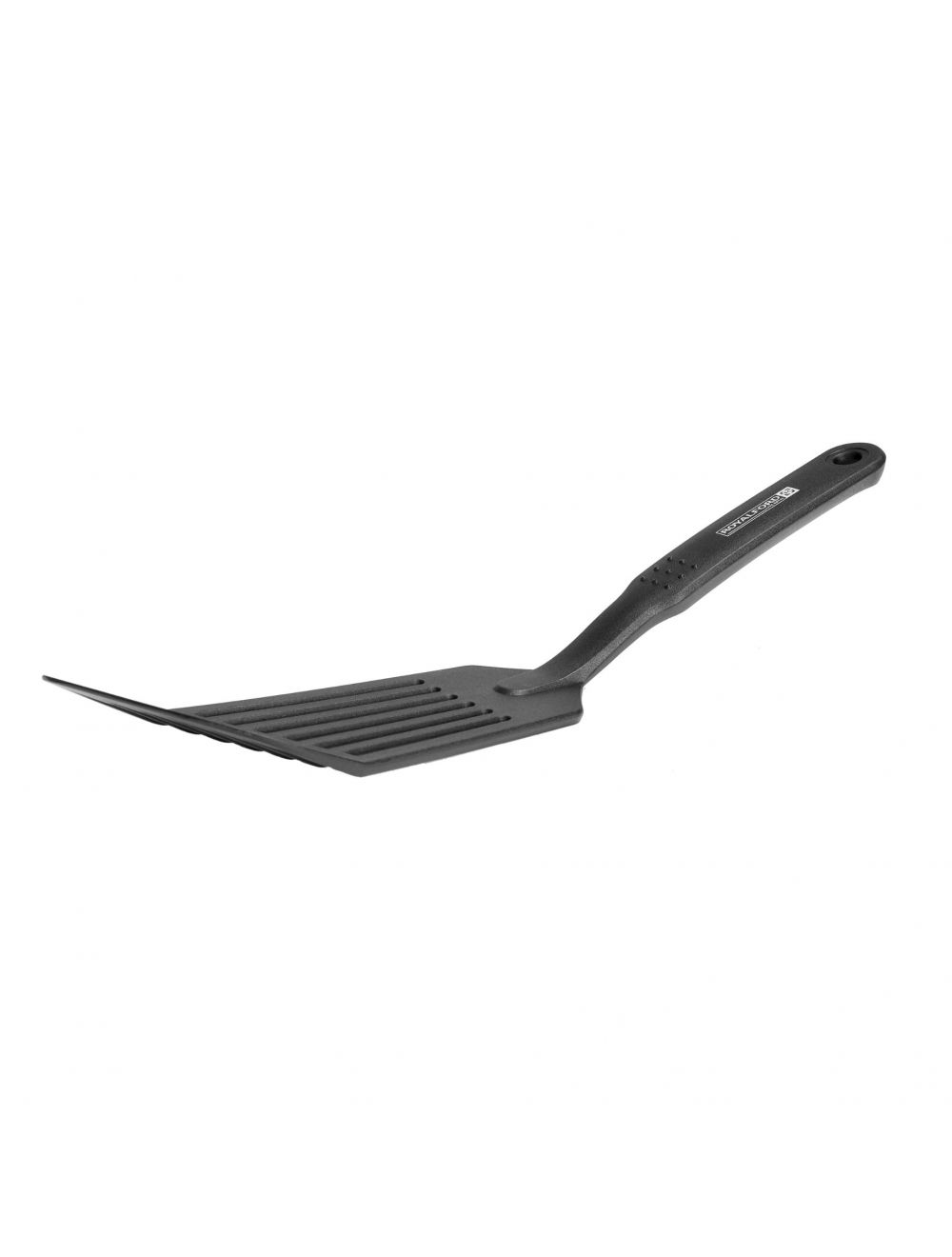 Royalford Nylon Long Slotted Spatula Black