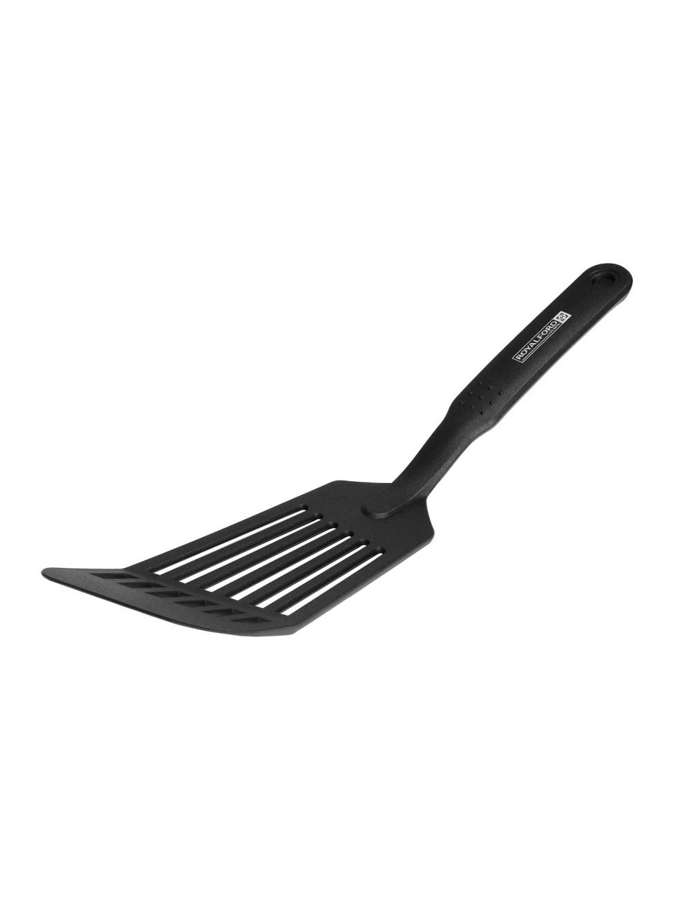 Royalford Nylon Long Slotted Spatula Black