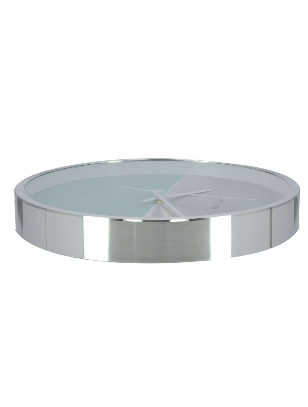 Royalford Wall Clock Aluminum Frame Silver