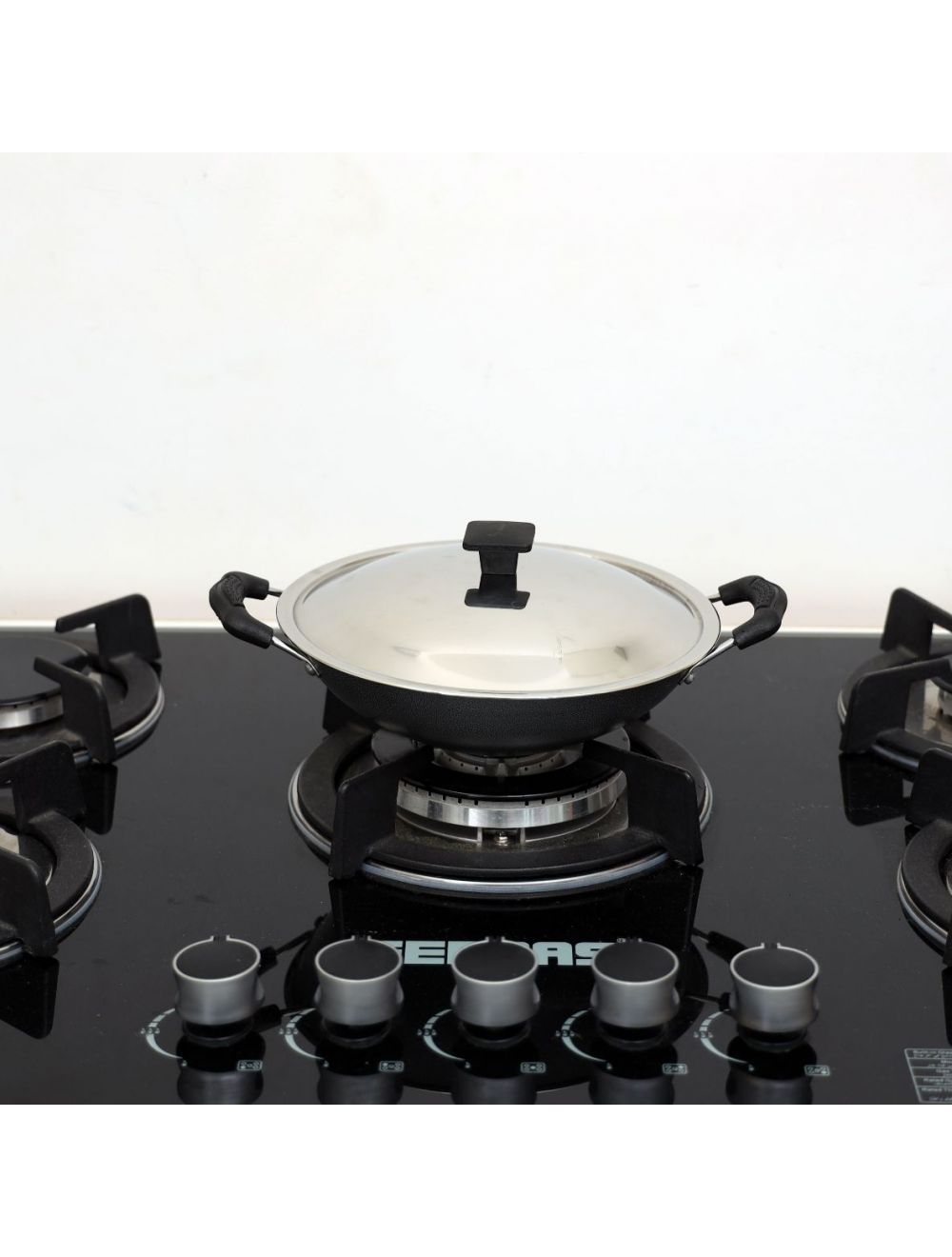 Royalford Appam Pan With Lid 22cm Black