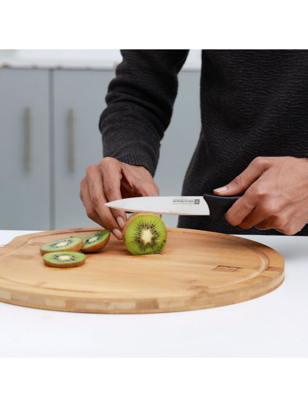 Royalford 2 Pcs Utility Knife Set Knife Peeler