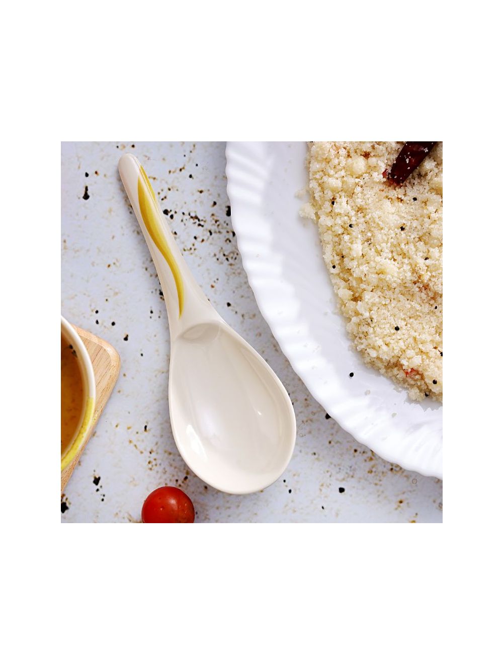 Royalford Melamineware 8.5 Inch Super Rice Spoon Orange