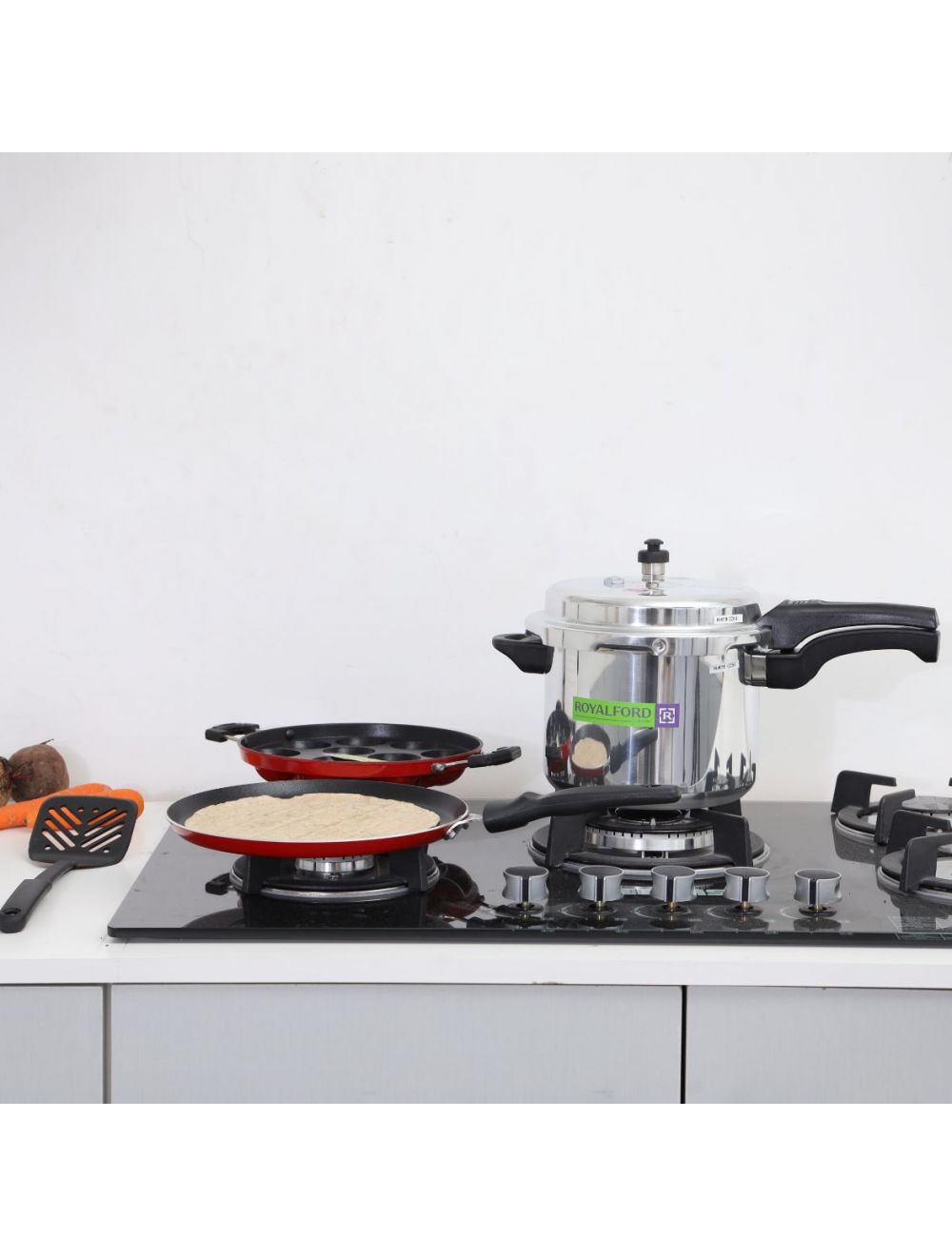 Royalford 4 in 1 Combo 5 Litre Pack Red & Black