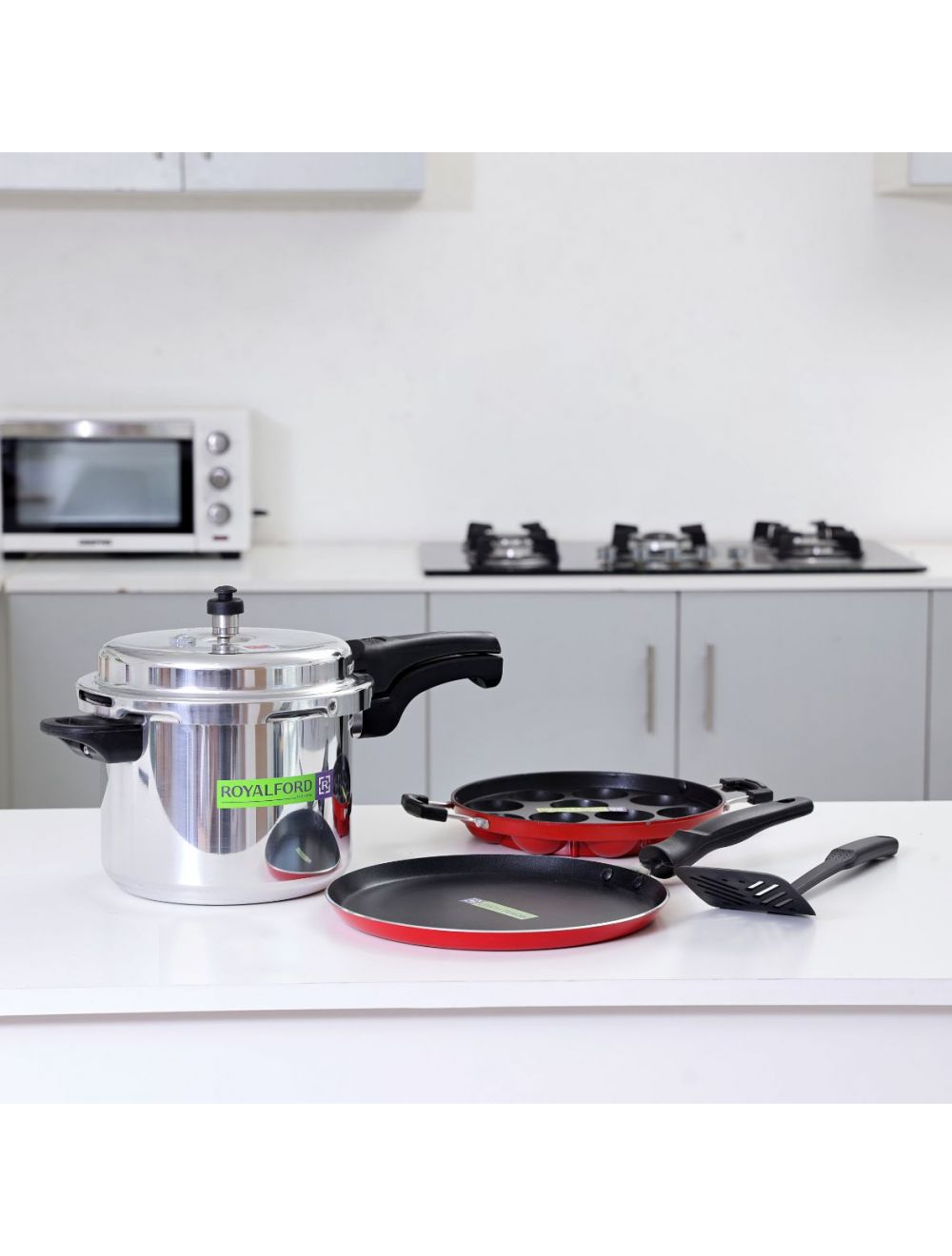 Royalford 4 in 1 Combo 5 Litre Pack Red & Black