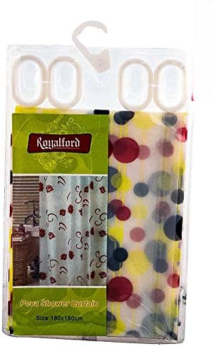 Royalford Peva Shower Curtain 180 x 180cm