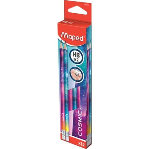 MAPED BlackPeps Cosmic HB Pencil+ER Bx=12 MD-851812
