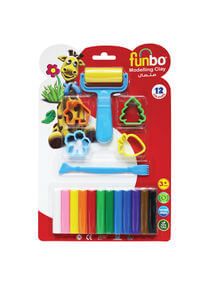 Funbo Modelling Clay 150g 12 Colors 4 Moulds 1R FO-MC-150-12+4M