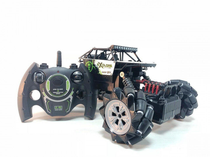 لعبة سيارة دريفت بجهاز تحكم عن بعد 4WD RC Car 1:16 2.4G Stunt Drift Run مائل