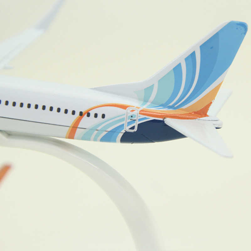 1:400 16cm Scale Airplanes Boeing 737 B737 Dubai Fly Airlines Airplane Model Metal
