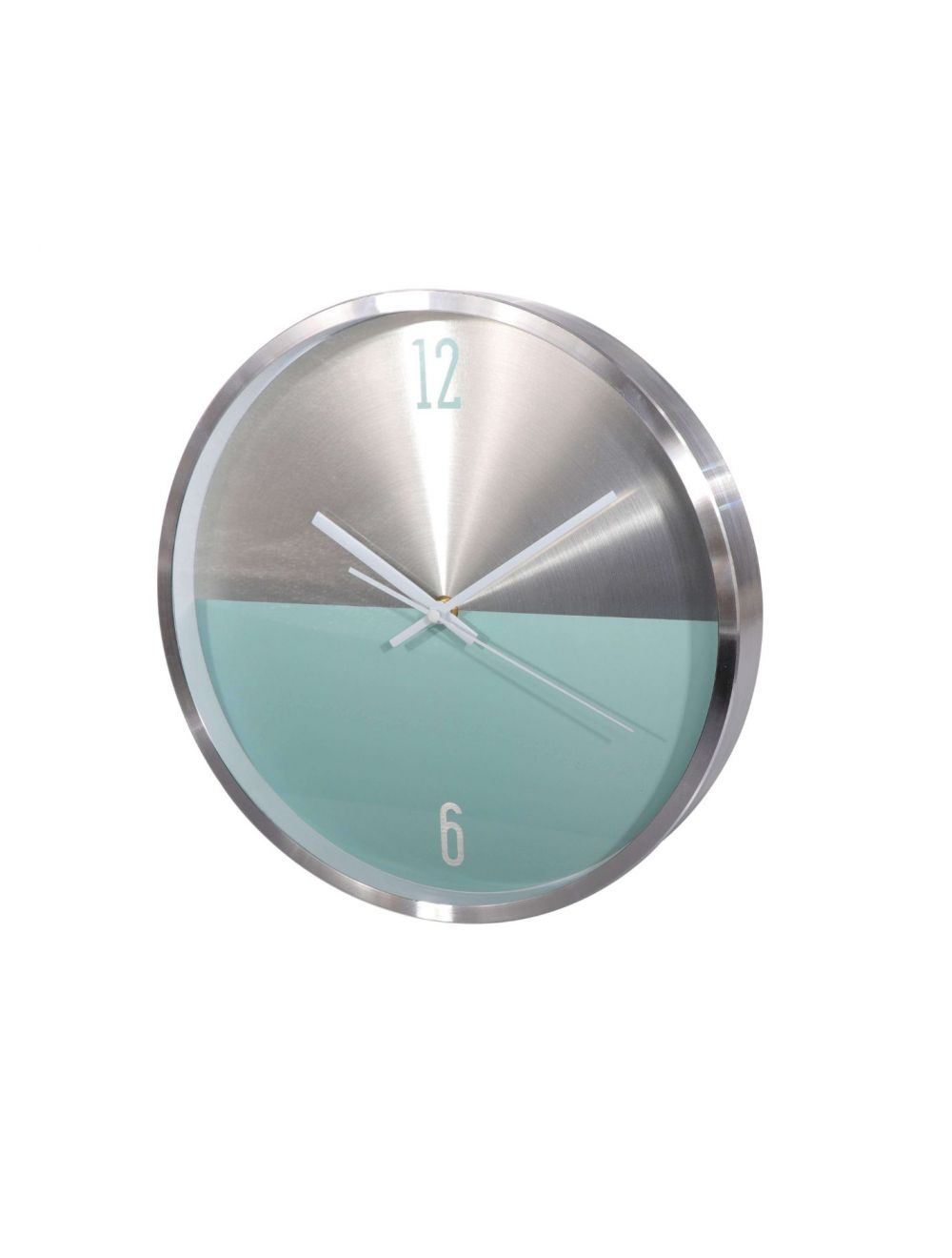 Royalford Wall Clock Aluminum Frame Silver