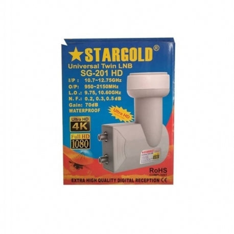 Stargold LNB 2 Sorties Ultra HD Blanc