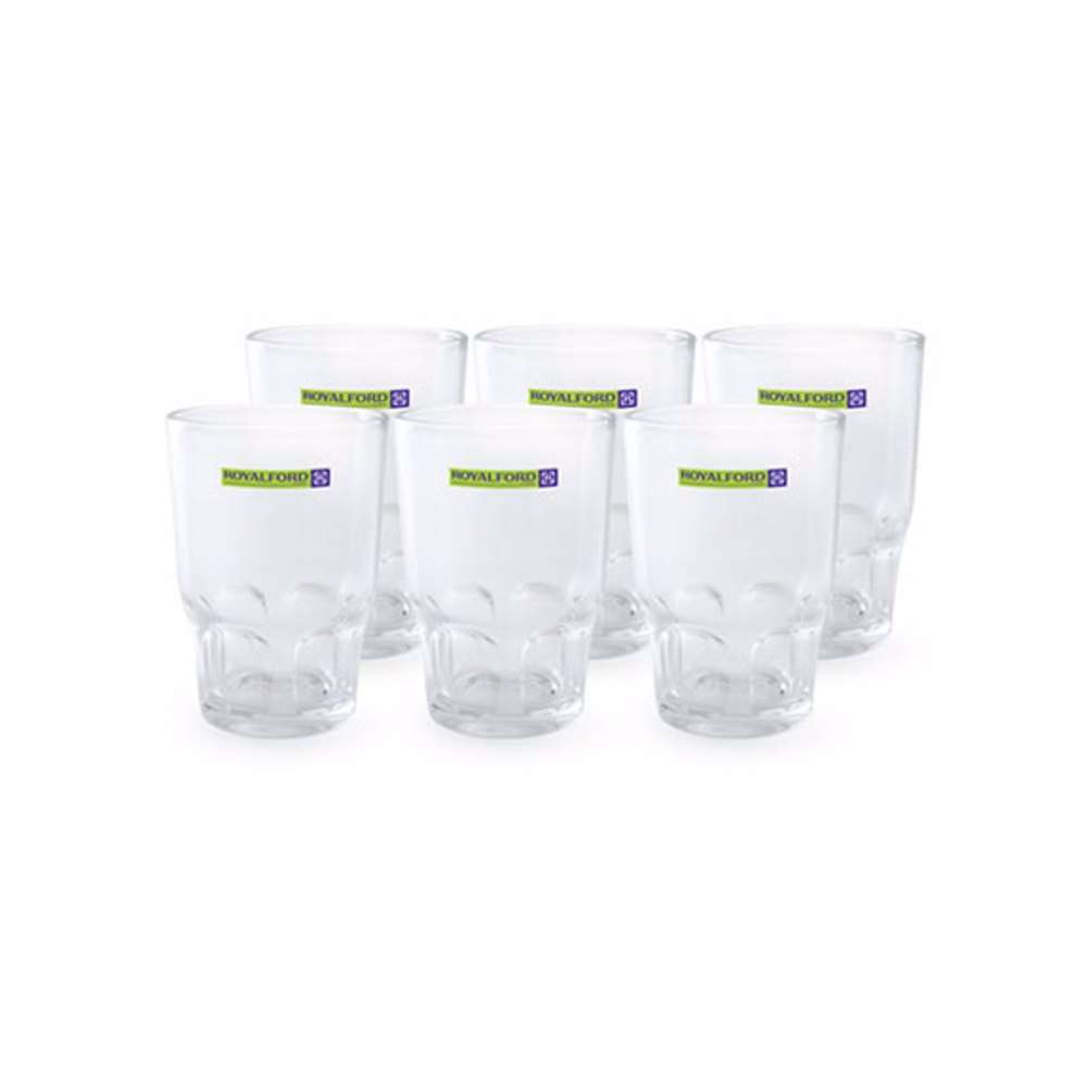 Royalford Glass Tumbler Set 6pieces