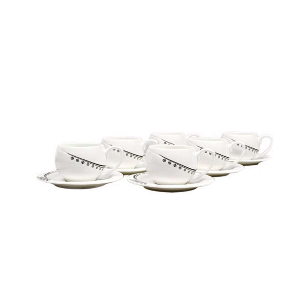Royalford New Bone China Cup & Saucer Set