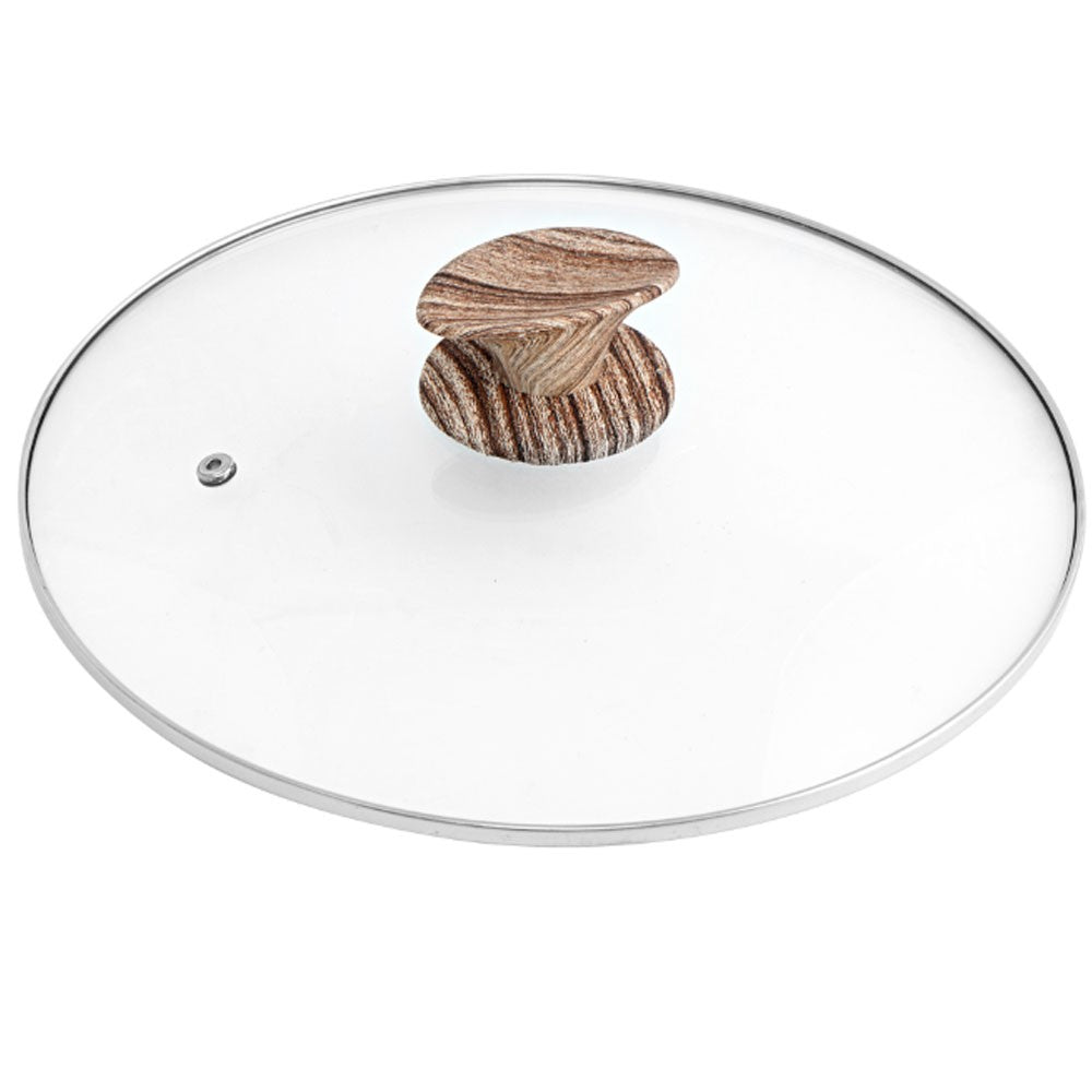 Royalford 32cm Stainless Steel Casserole With Glass Lid Silver