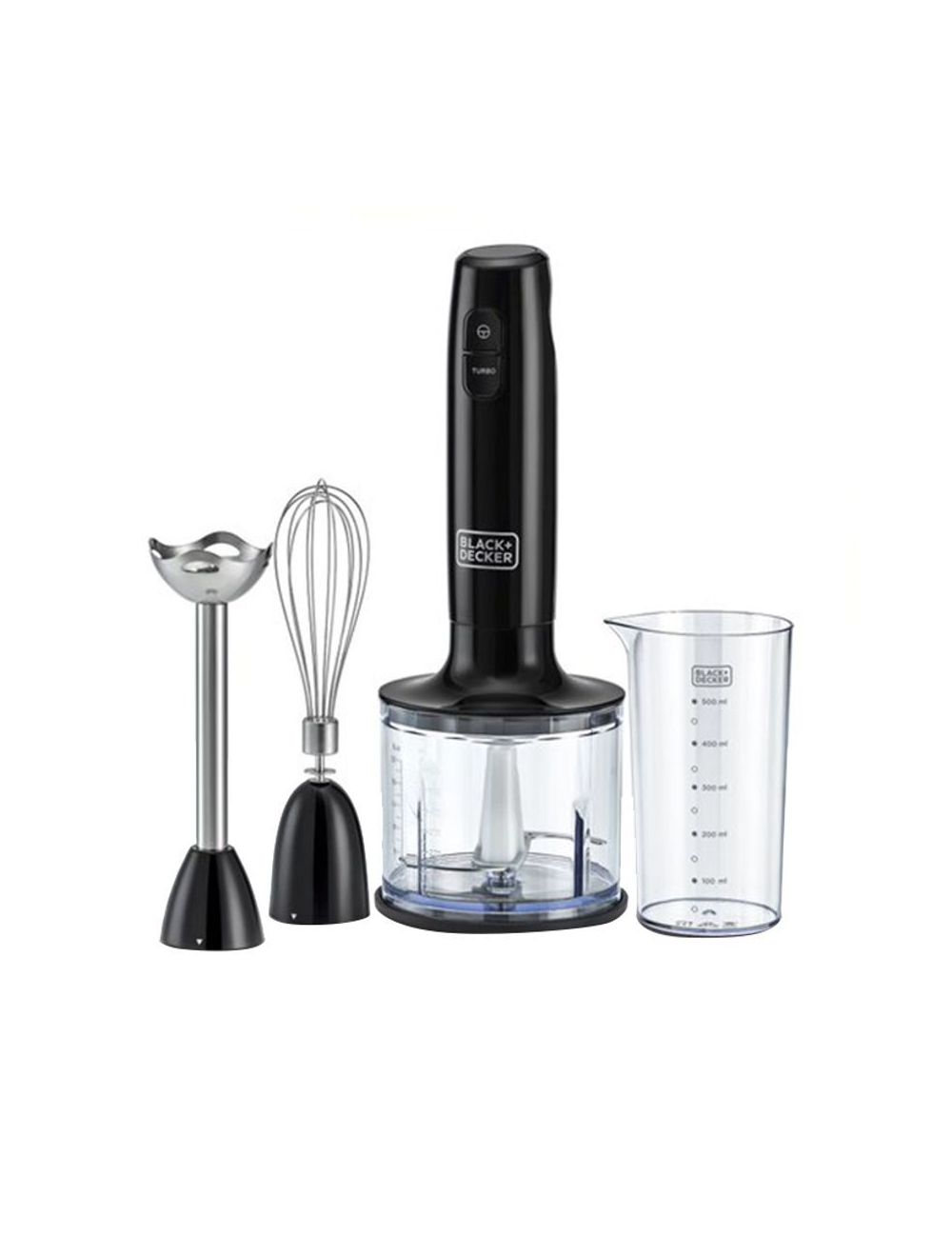 Black & Decker 3 in 1 Hand Blender with Chopper 600W Black | Kitchen Appliances | Halabh.com